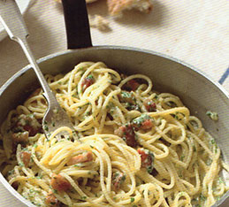 Spaghetti Carbonara (with Eggs and Bacon) - Antonio Carluccio Foundation